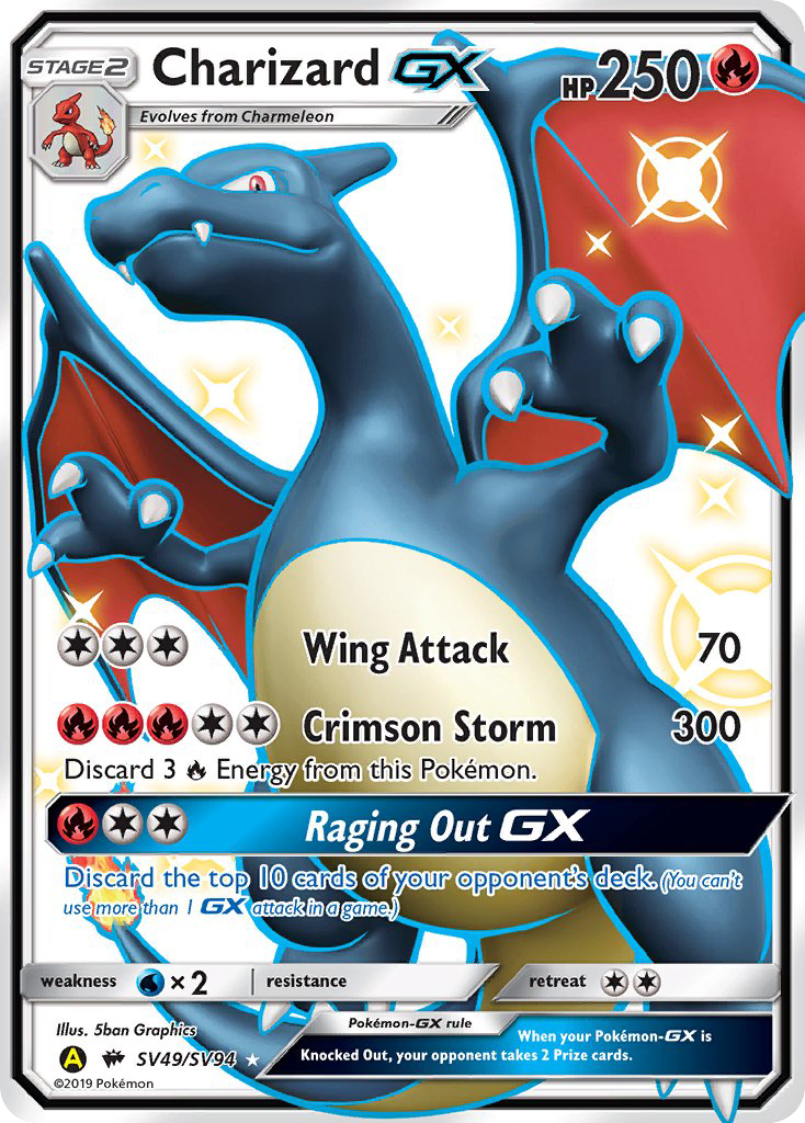 Charizard-GX (SV49/94) - [Holo Foil] Hidden Fates Shiny Vault (HIFSV)