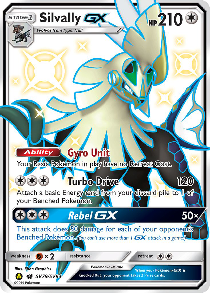 Silvally-GX (SV79/94) - [Holo Foil] Hidden Fates Shiny Vault (HIFSV)