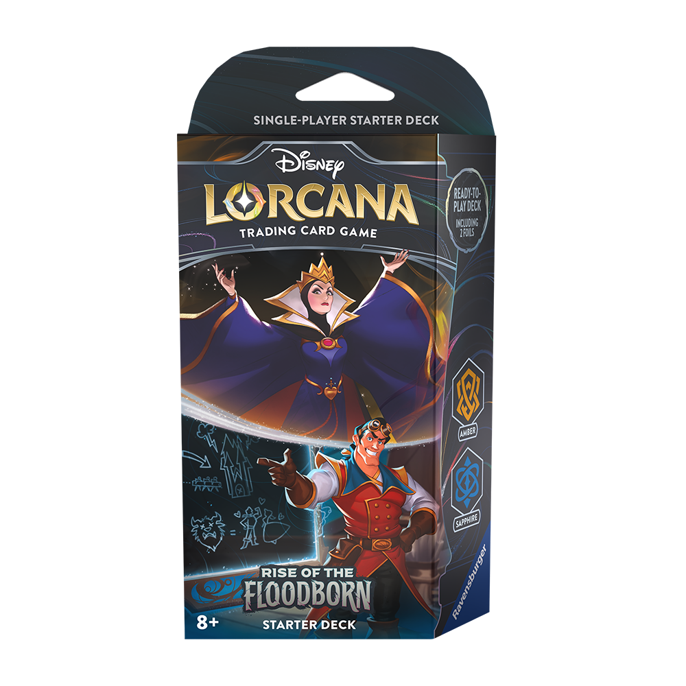 Disney Lorcana Starter Deck, Sapphire / Amber - Rise of the Floodborn