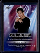 2026 Leaf Pop Century Mario Lopez Auto 1/1