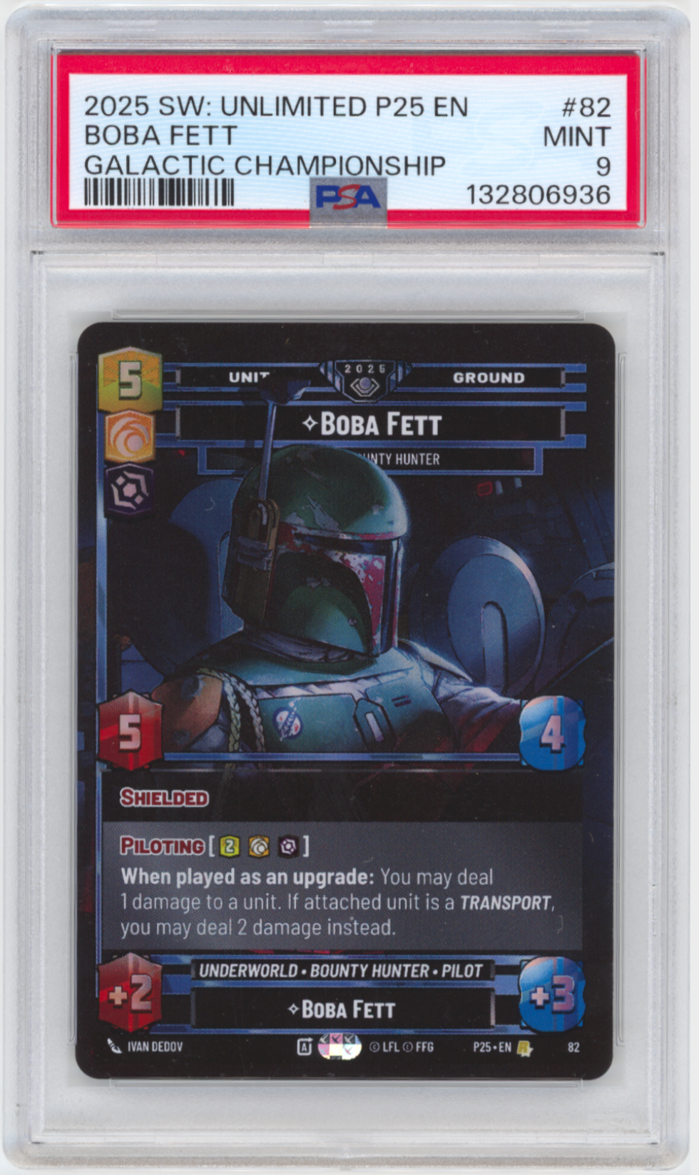 Boba Fett - Feared Bounty Hunter #82- [Graded PSA 9] Organized Play Promos (OPP)