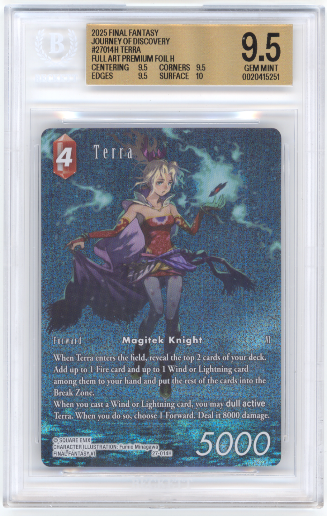Terra (Full Art) - [Graded BGS 9.5] Journey of Discovery (28)