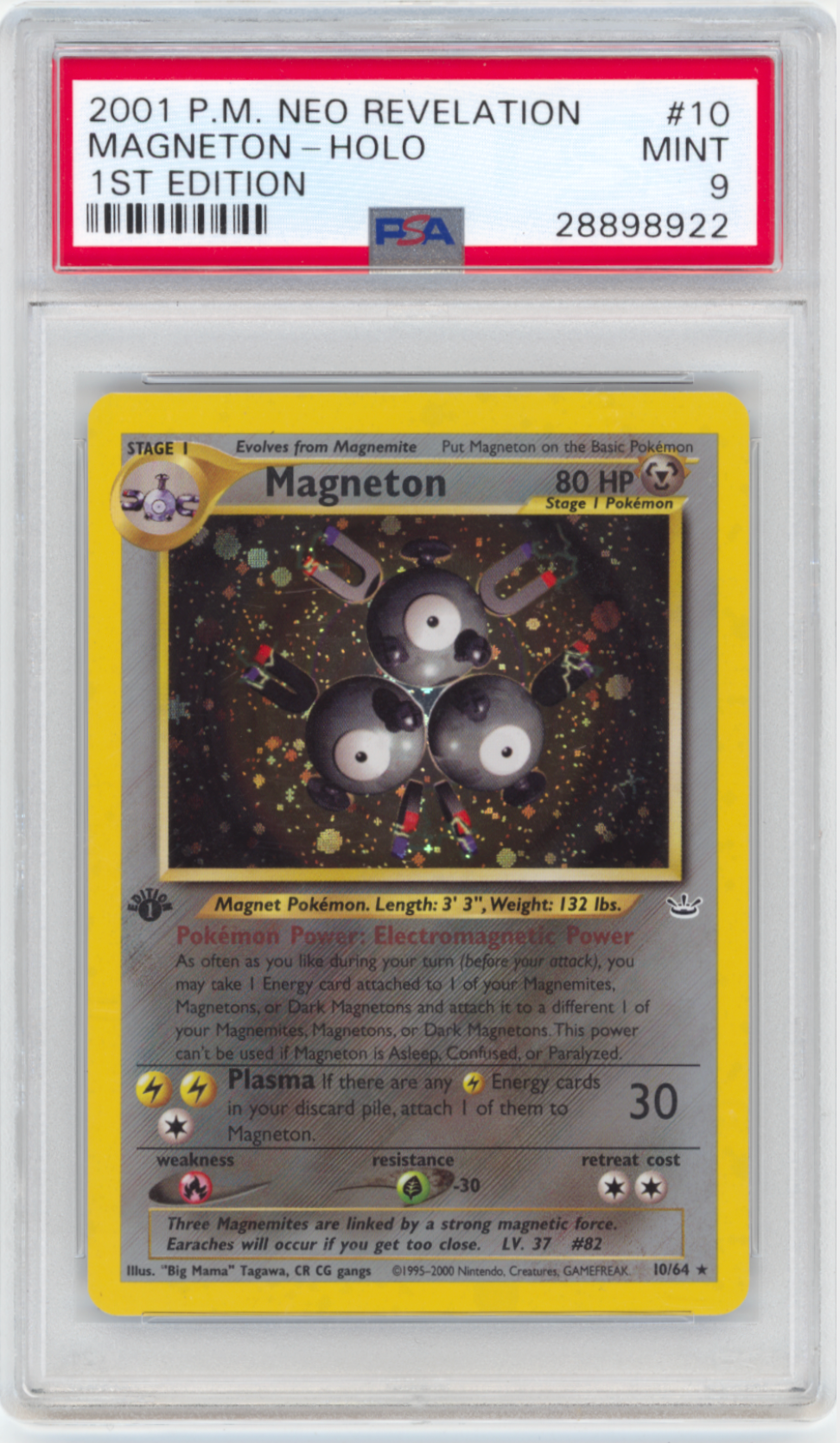 Magneton (1st Edition) #10 - [Graded PSA 9] Neo Revelation (N3)