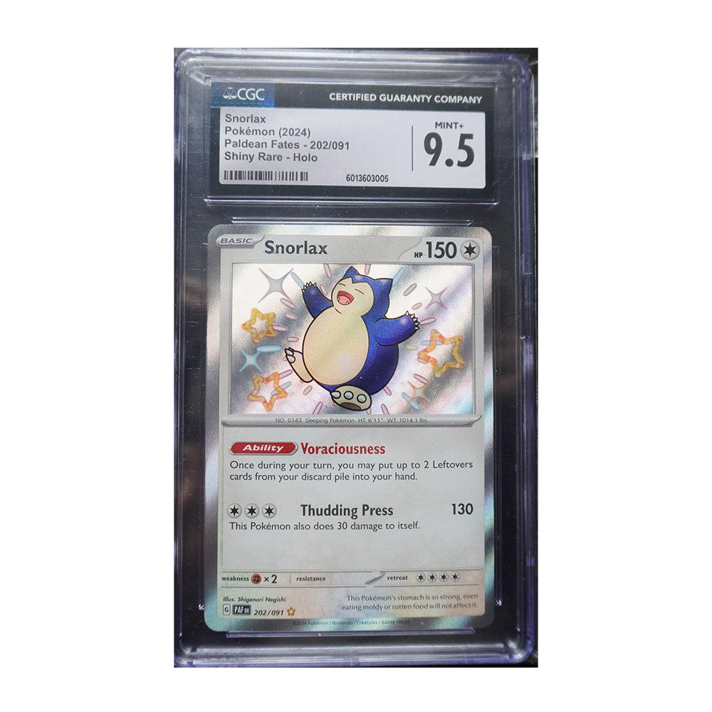 Snorlax [Holo, Graded CGC 9.5] - SV: Paldean Fates (PAF)