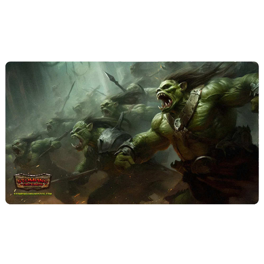 Stomping Grounds Official FaB Playmat: Orcish Onslaught