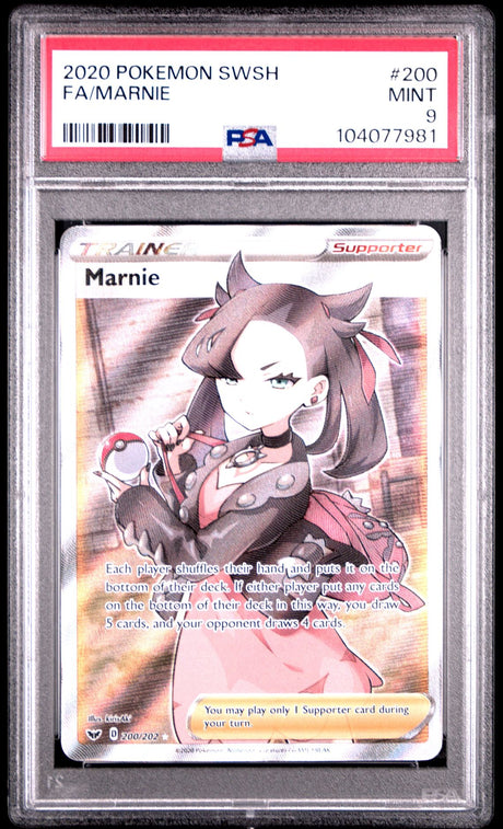 Marnie #200 - [Graded PSA 9] Sword & Shield