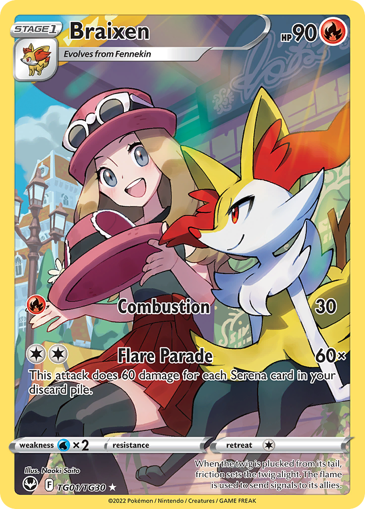 Braixen (TG01/30) - [Gallery Holo] Silver Tempest Trainer Gallery (SIT   Alchemist's Refuge