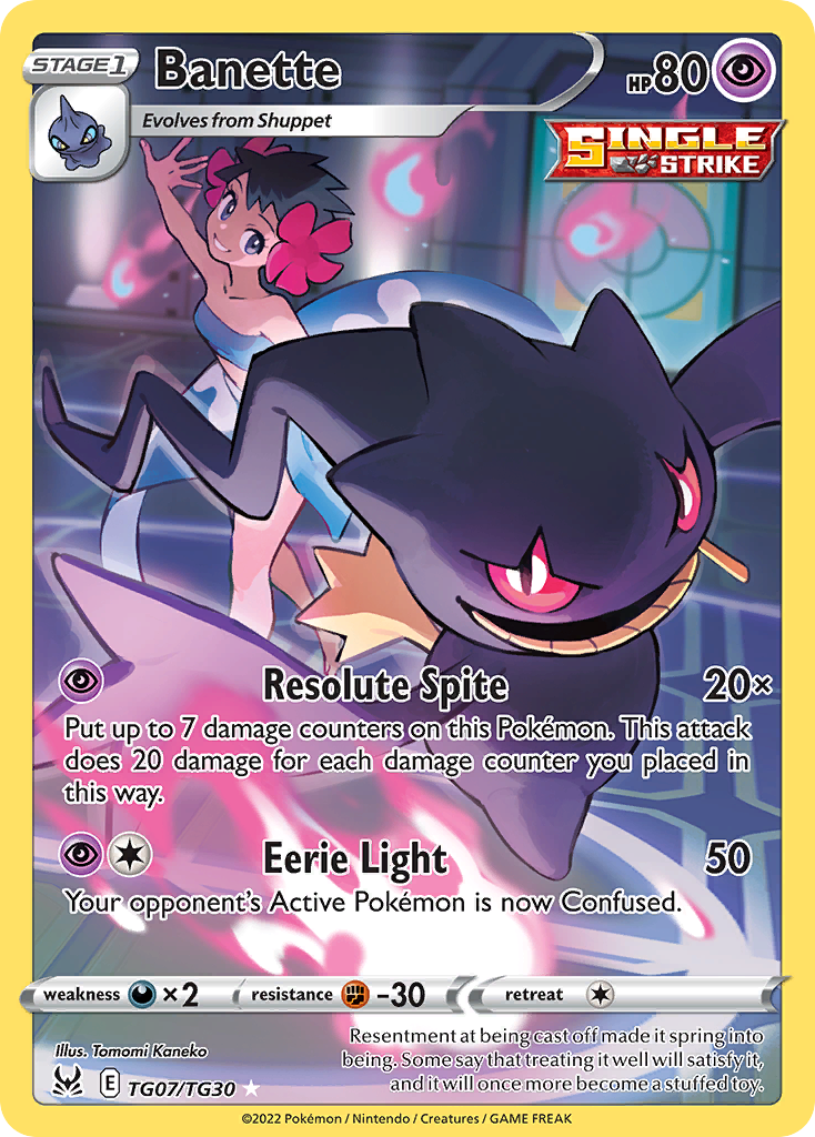 Banette (TG07/30) - [Gallery Holo] Lost Origin Trainer Gallery (LOR:TG)