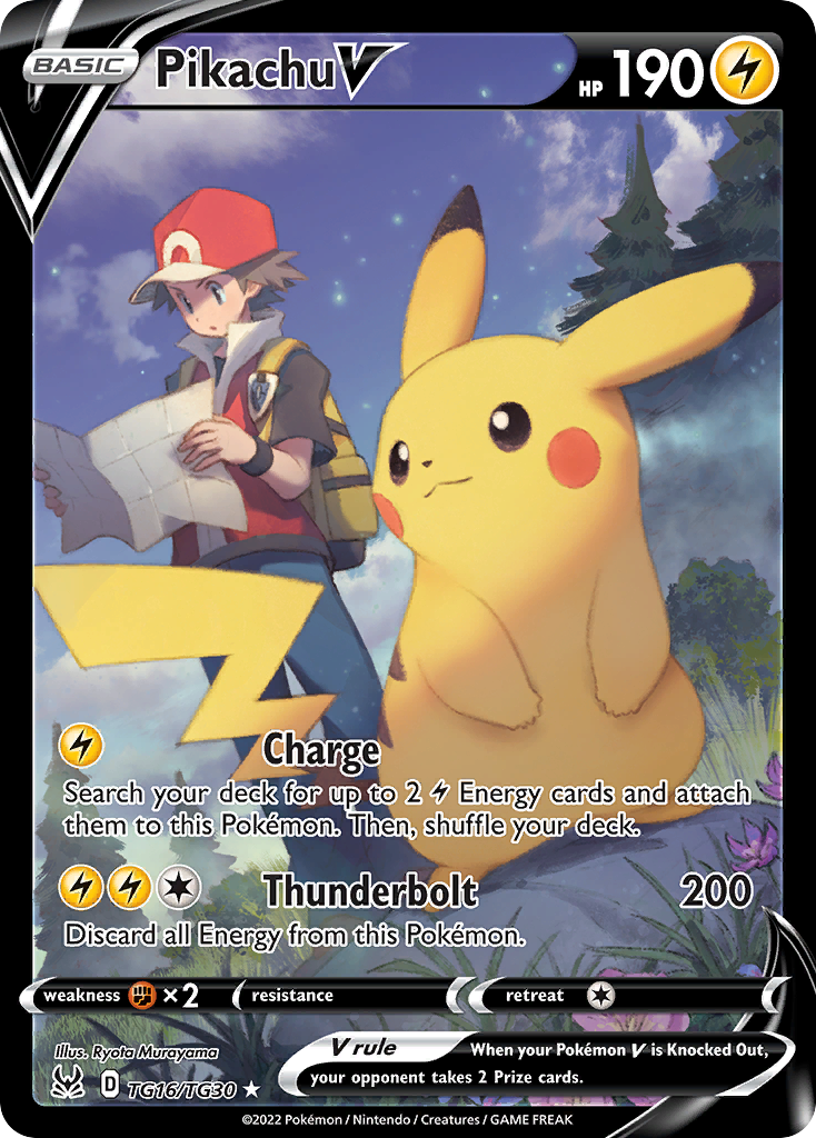 Pikachu V (TG16/30) - [Gallery Holo] Lost Origin Trainer Gallery (LOR:TG)