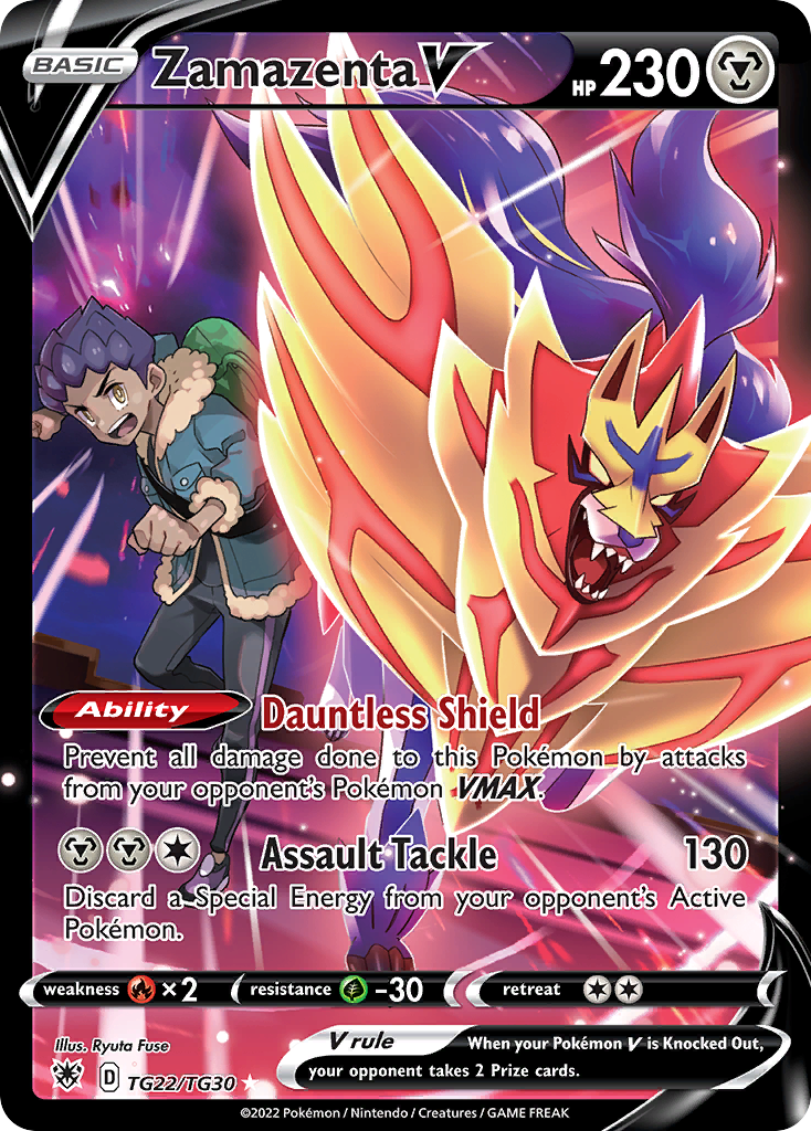 Zamazenta V (TG22/30) - [Gallery Holo] Astral Radiance Trainer Gallery (ASR:TG)