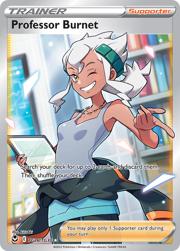 Professor Burnet (TG26/30) - [Gallery Holo] Silver Tempest Trainer Gallery (SITTG)