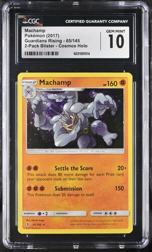 Machamp (Cosmos Holo) #65- [Graded CGC 10] Blister Exclusives (BLE)
