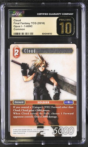 Cloud (Common) #1-009C- [Graded CGC Pristine 10] Opus I (OP1)