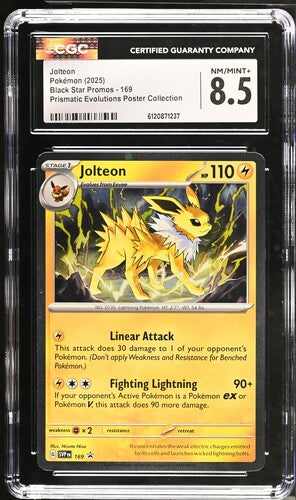 Jolteon #169 - [Graded CGC 8.5] SV: Scarlet & Violet Promo Cards (SVP)