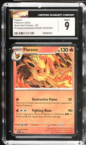 Flareon #167 - [Graded CGC 9] SV: Scarlet & Violet Promo Cards (SVP)
