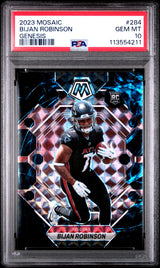 Bijan Robinson 2023 Panini Mosaic #284 Genesis - [PSA Graded 10] - Front