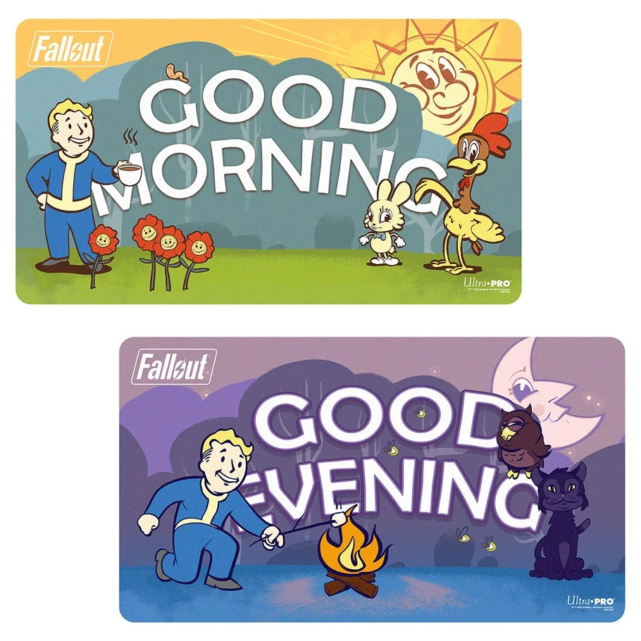 Fallout - Vault Boy "Good Morning/Good Evening" (Double-Sided) Playmat - Utlra Pro