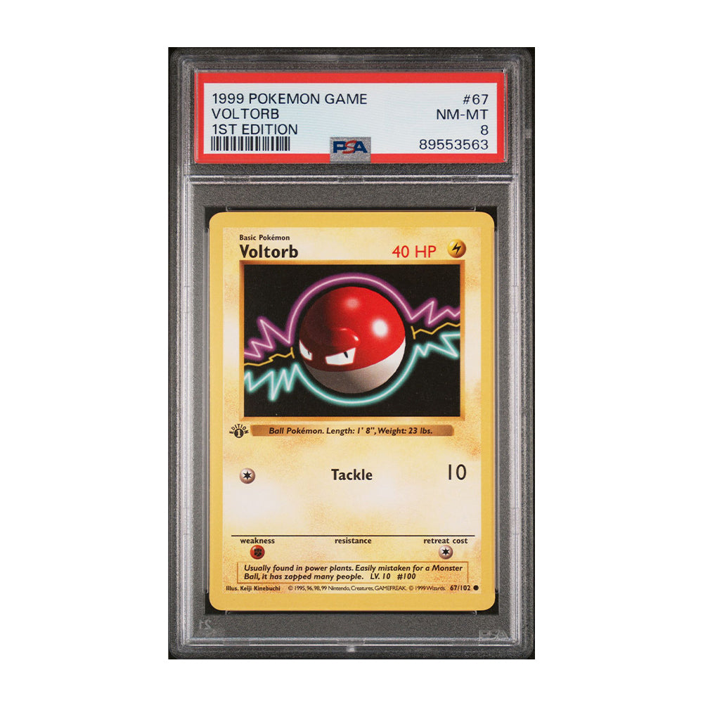 Voltorb [Graded PSA 8] -  1st Edition Base Set (Shadowless) (BSS)