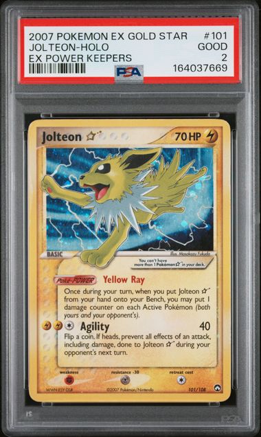 Jolteon Star #101 - [Graded PSA 2] EX Power Keepers (PK)