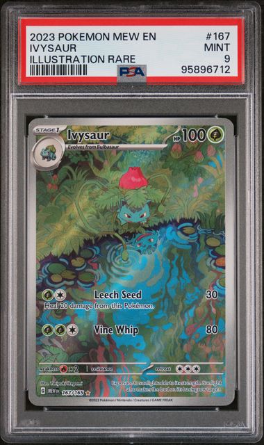 Ivysaur Illustration Rare #167 - [Graded PSA 9] Scarlet Violet 151 (Mew)
