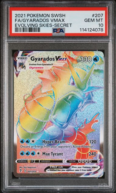 Gyarados VMAX (Secret) - [Graded PSA 10] SWSH07: Evolving Skies (SWSH07)