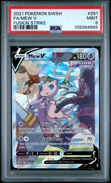 Mew V (Alternate Full Art) #251 - [Graded PSA 9] SWSH08: Fusion Strike (SWSH08)