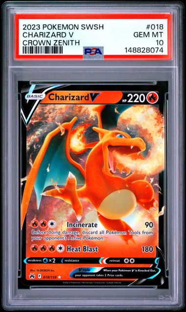 Charizard V #18 - [Graded PSA 10]SWSH: Crown Zenith (CRZ)