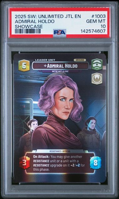Admiral Holdo - We're Not Alone (Showcase) #1003 - [Graded PSA 10] Jump to Lightspeed (JTL)