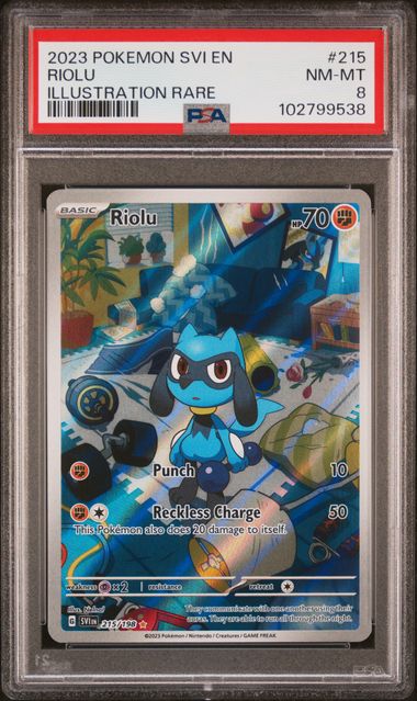 Riolu #215 - [Graded PSA 8] SV01: Scarlet & Violet Base Set (SVI)