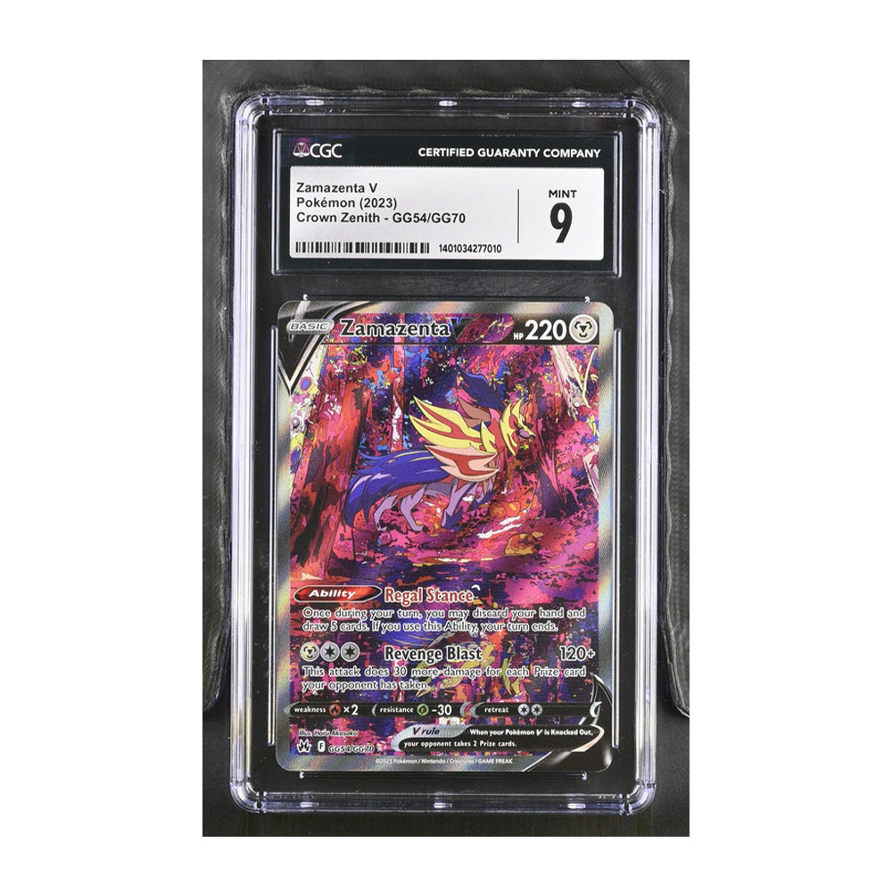 Zamazenta V - [Holo, Graded CGC 9] Crown Zenith: Galarian Gallery (CRZ:GG)