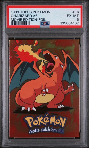 Charizard #6 - [Graded PSA 6] Topps Movie Evolution