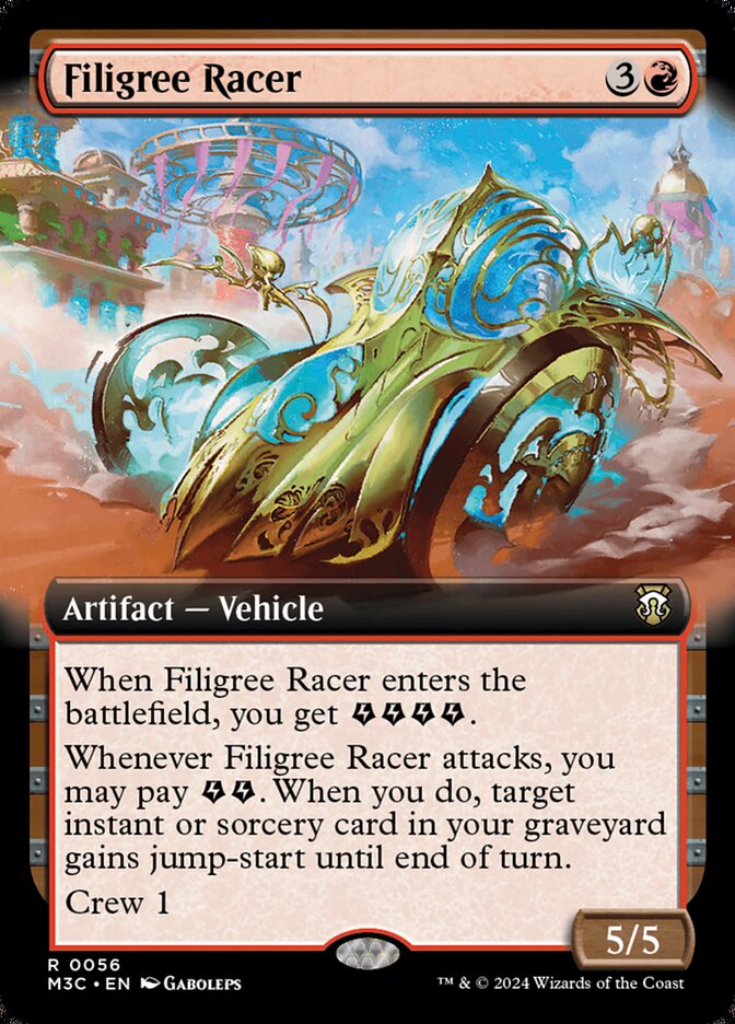 Filigree Racer - [Foil, Extended Art] Modern Horizons 3 Commander (M3C)