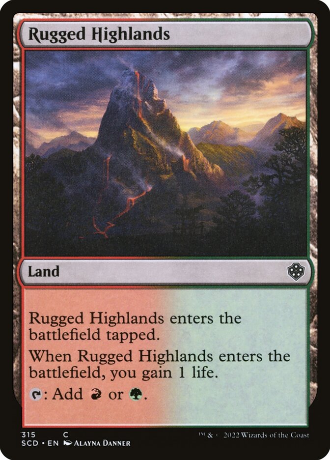 Rugged Highlands (315) - Starter Commander Decks (SCD)