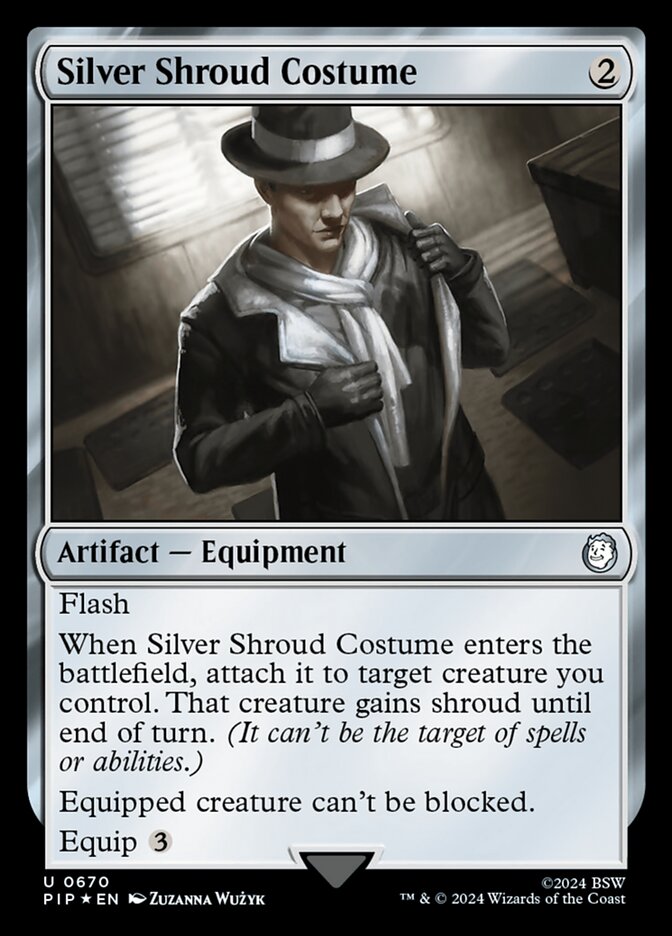 Silver Shroud Costume - [Surge Foil] Fallout (PIP)