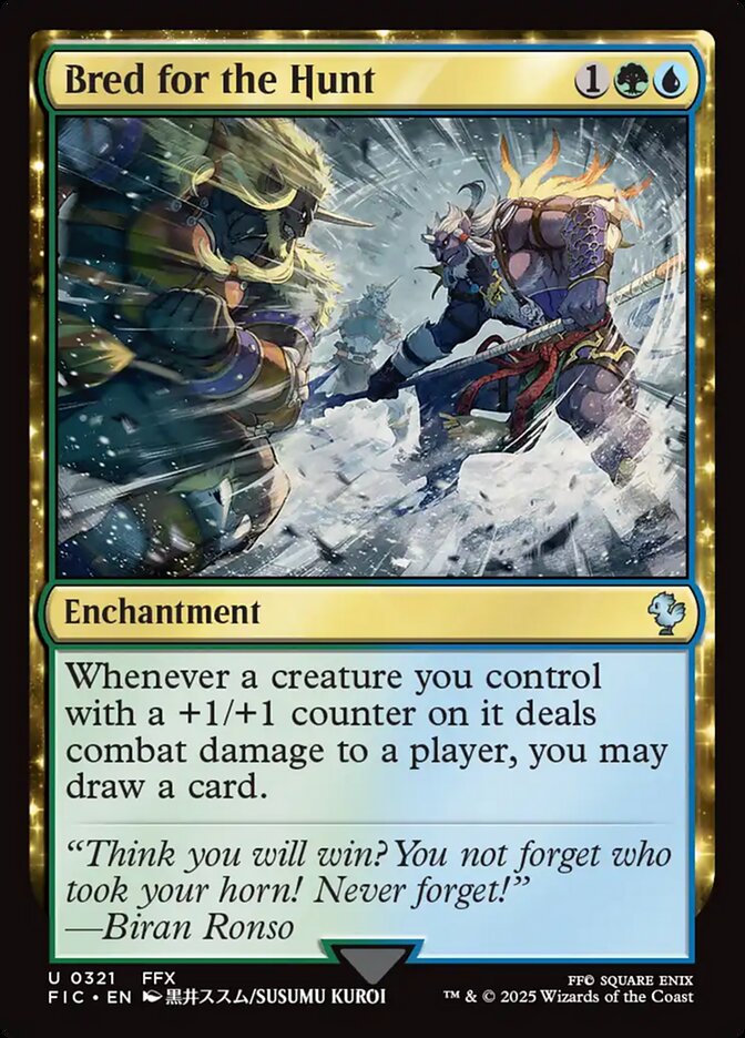 Bred for the Hunt (321) - [Surge Foil] Final Fantasy Commander (FIC)