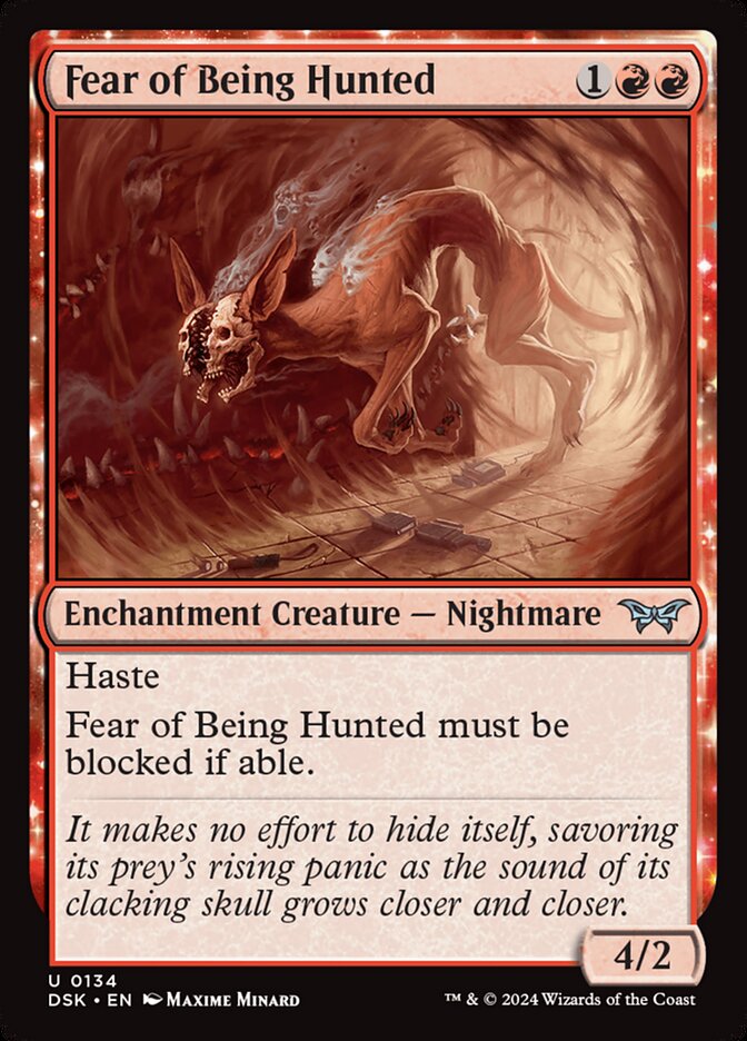 Fear of Being Hunted (134) - Duskmourn: House of Horror (DSK)