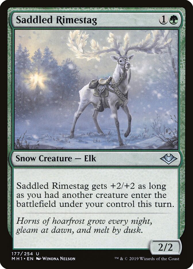 Saddled Rimestag (177) - Modern Horizons (MH1)