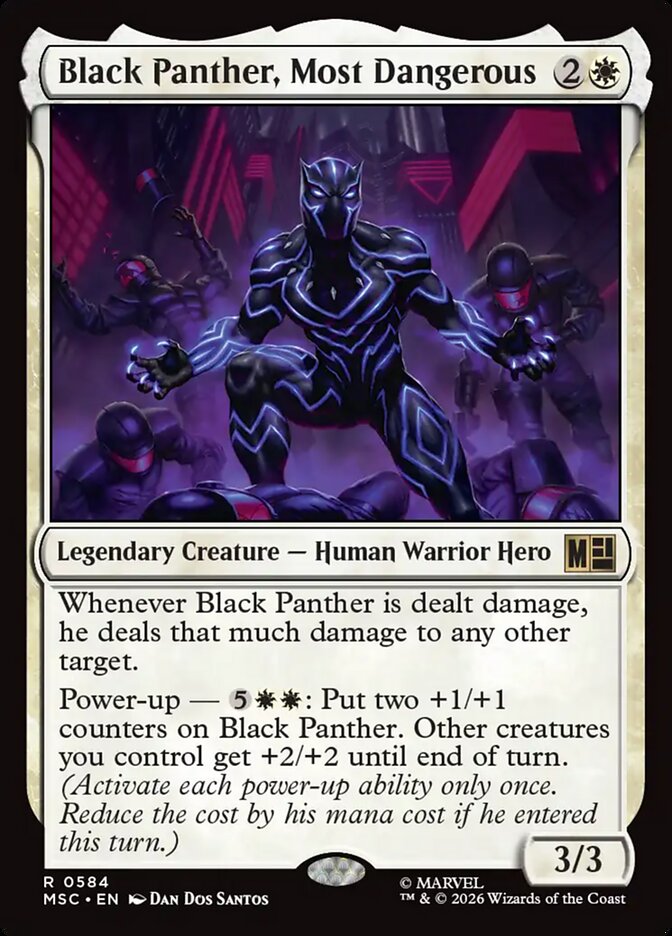Black Panther, Most Dangerous (584) - Marvel Super Heroes Commander (MSC)