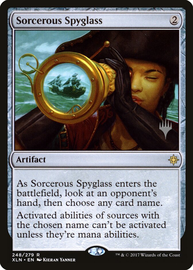 Sorcerous Spyglass (248p) - Ixalan Promos (PXLN)