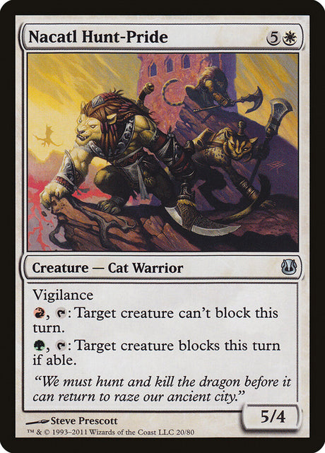 Nacatl Hunt-Pride (20) - Duel Decks: Ajani vs. Nicol Bolas (DDH)