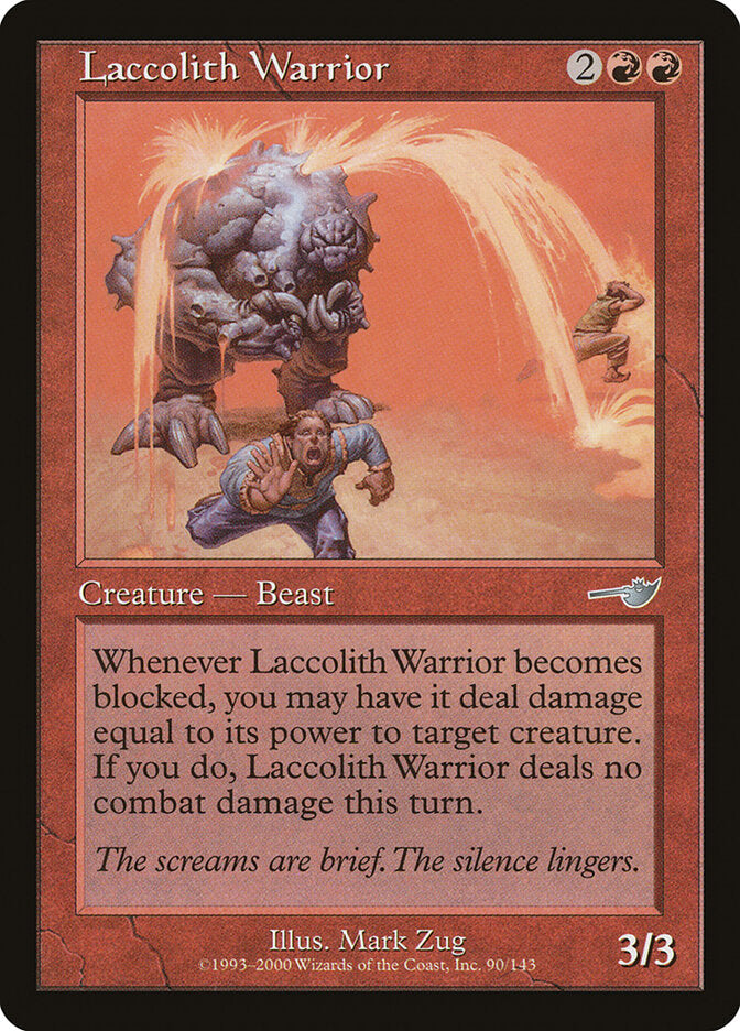 Laccolith Warrior (90) - Nemesis (NEM)