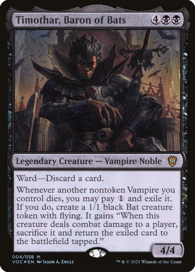 Timothar, Baron of Bats (4) - Crimson Vow Commander (VOC)