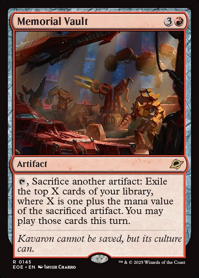 Memorial Vault (145) - [Foil] Edge of Eternities (EOE)