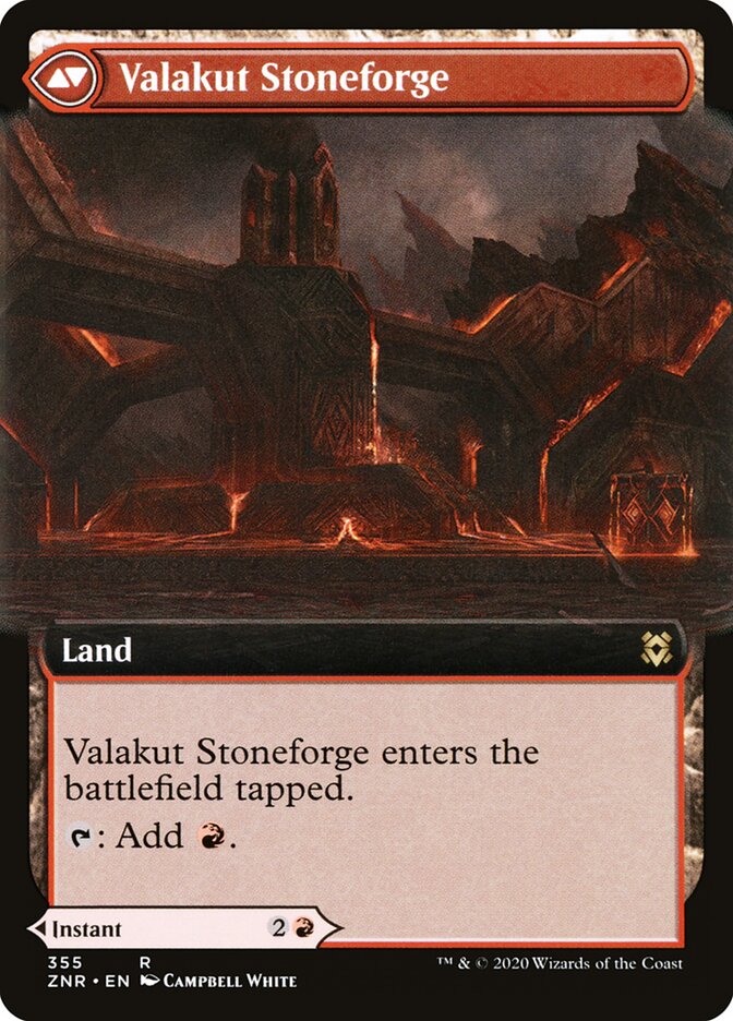 Valakut Awakening // Valakut Stoneforge (355) - Zendikar Rising (ZNR)