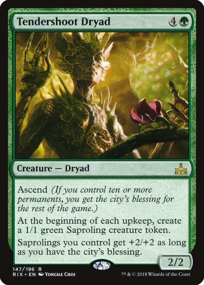 Tendershoot Dryad (147) - Rivals of Ixalan (RIX)
