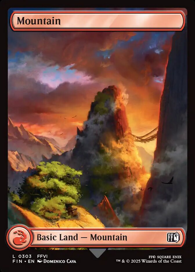 Mountain (303) - [Foil, Full Art] Final Fantasy (FIN)
