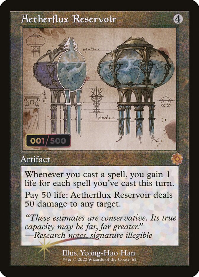 Aetherflux Reservoir (65z) - The Brothers' War Retro Artifacts (BRR)