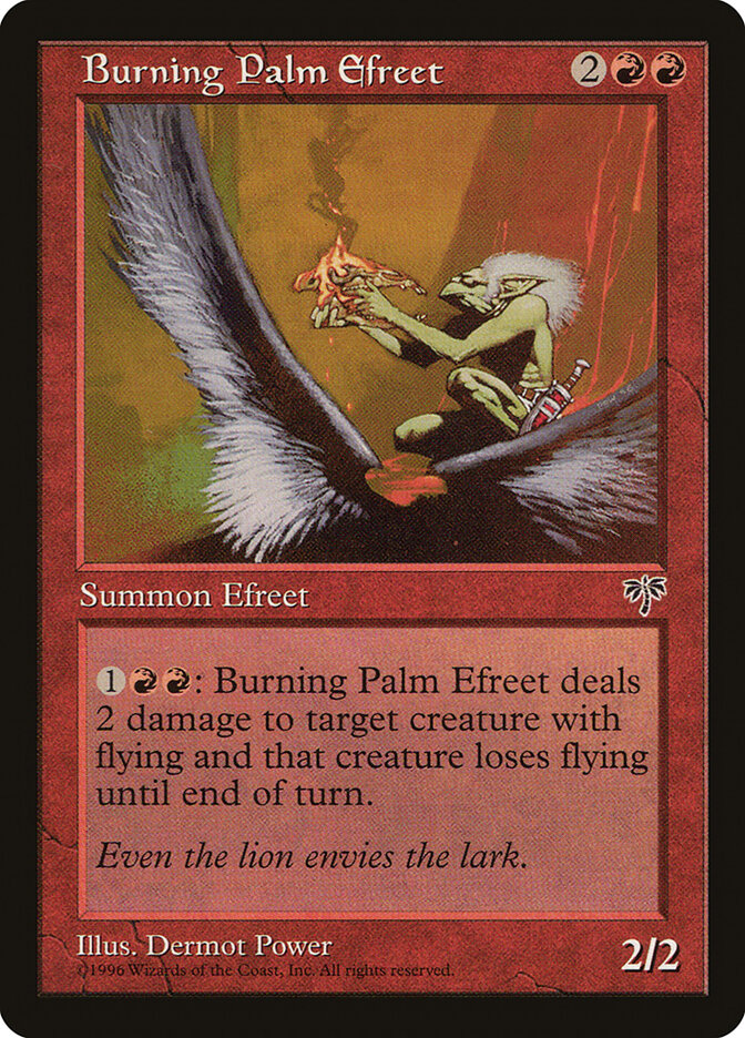 Burning Palm Efreet (161) - Mirage (MIR)