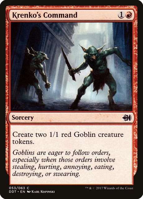 Krenko's Command (53) - Duel Decks: Merfolk vs. Goblins (DDT)