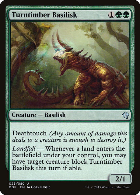 Turntimber Basilisk (25) - Duel Decks: Zendikar vs. Eldrazi (DDP)